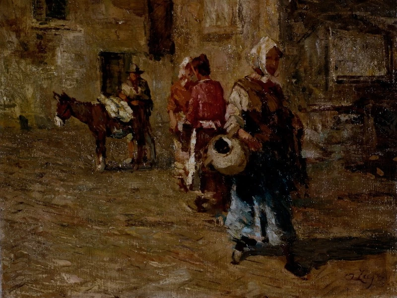 1876-Alessandro Lupo - Andando al mercato - Artgate Fondazione Cariplo